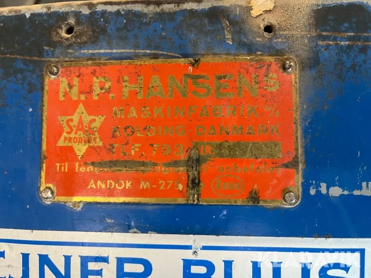 Billede 6 - Tykkelseshøvl N.P. Hansen Maskinfabrik A/S