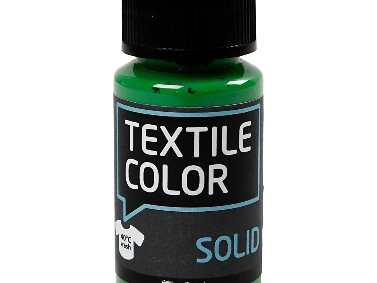 Billede 1 - Textile Solid, Brilliantgrøn Tekstilmaling 50ml
