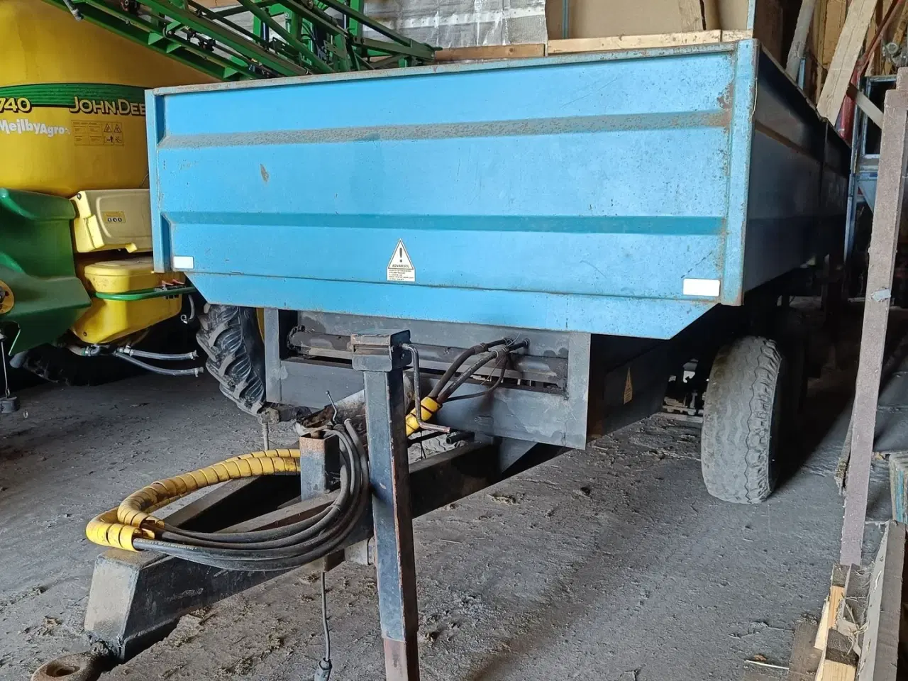 Billede 3 - - - - Tipvogn højtip 8 tons med hydraulisk bagsmæk  og ekstra sider