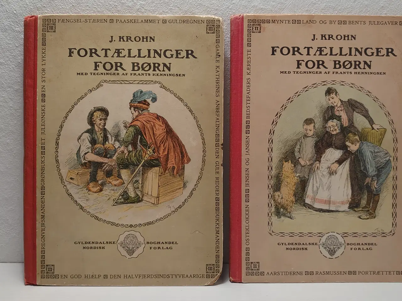 Billede 1 - J.Krohn: Fortællinger for Børn. 2.og3. Saml. 1911.