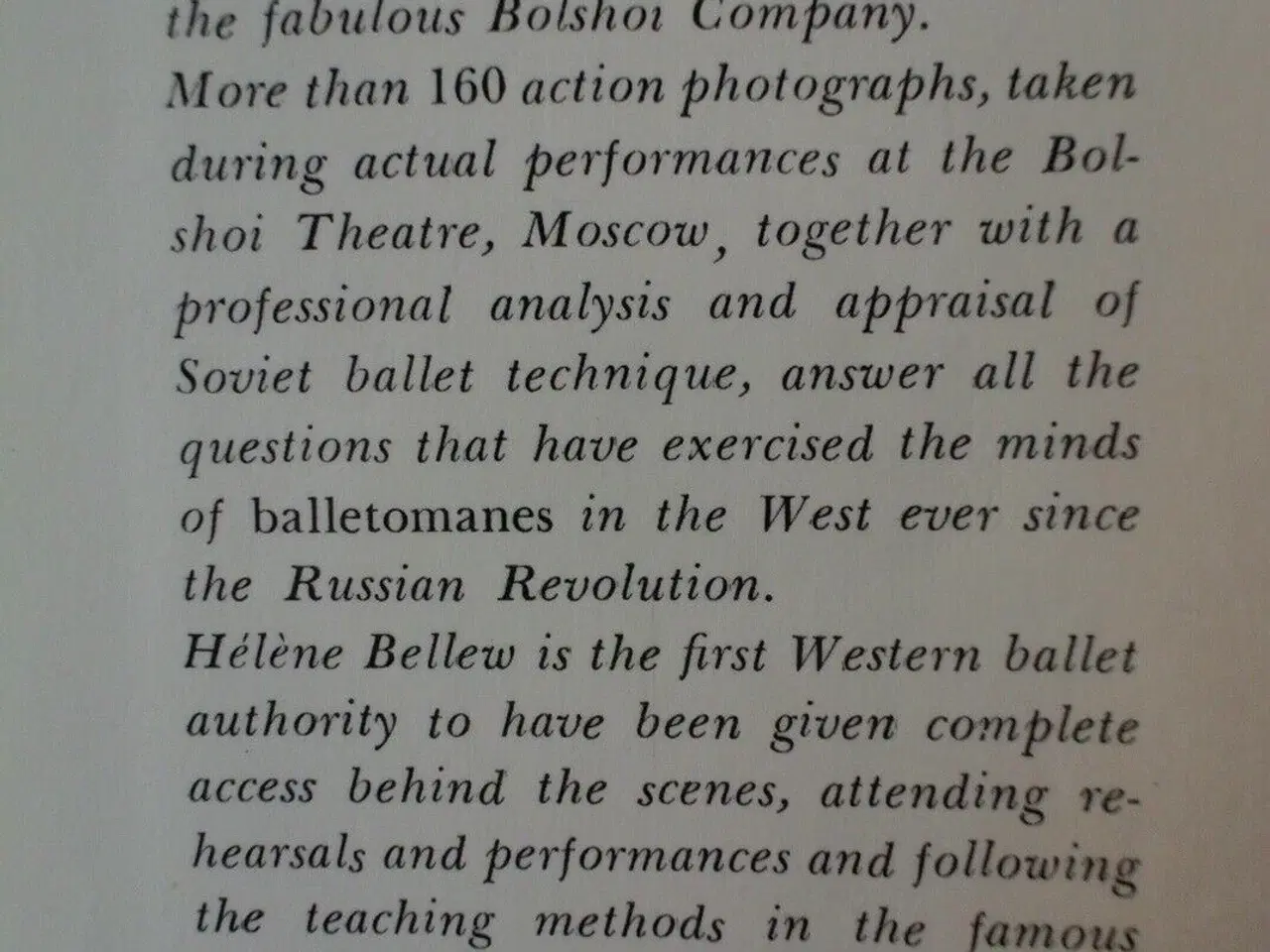 Billede 3 - ballet in moscow today, by helene bellew