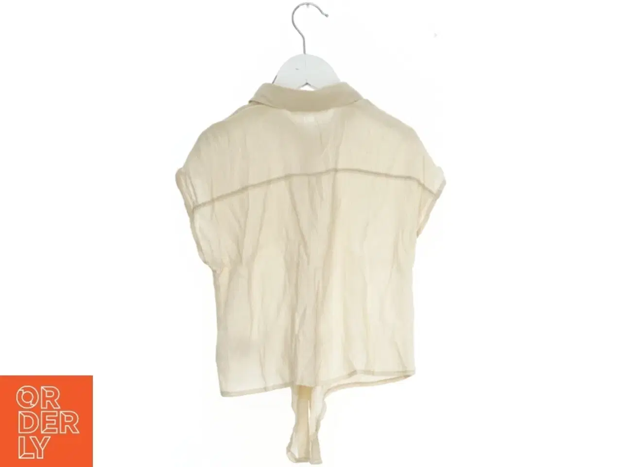 Billede 2 - Kortærmet bluse med høj krave fra H&M (str. 146)