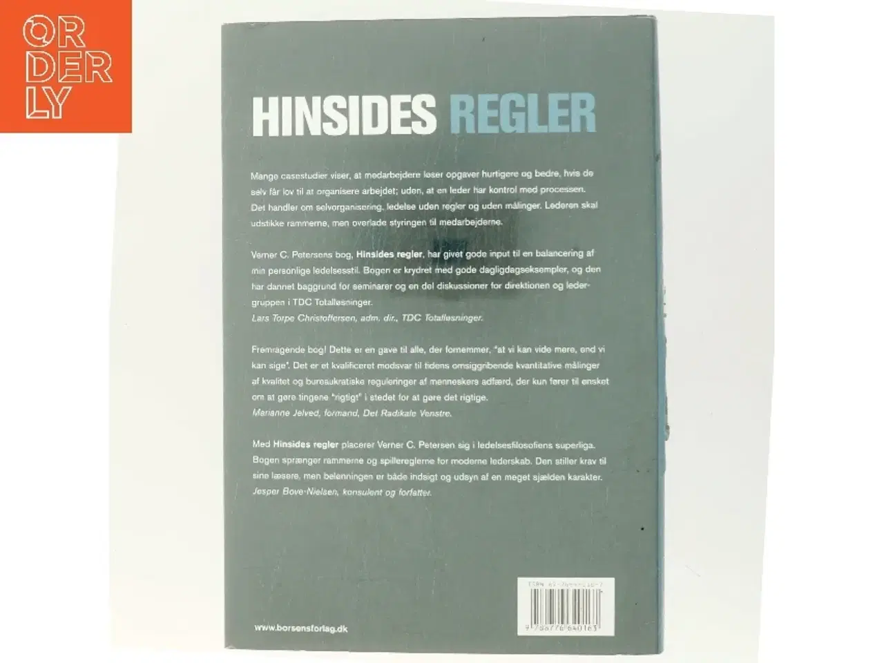 Billede 3 - Hinsides regler : selvorganisering og ledelse med ansvar af Verner C. Petersen (f. 1946) (Bog)