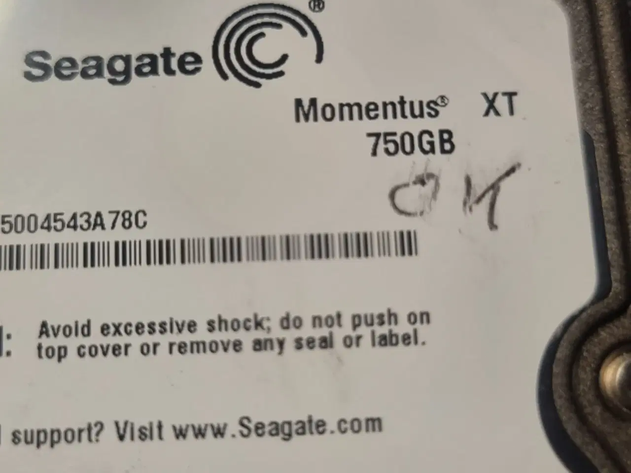 Billede 3 - Seagate Momentus XT 750GB!