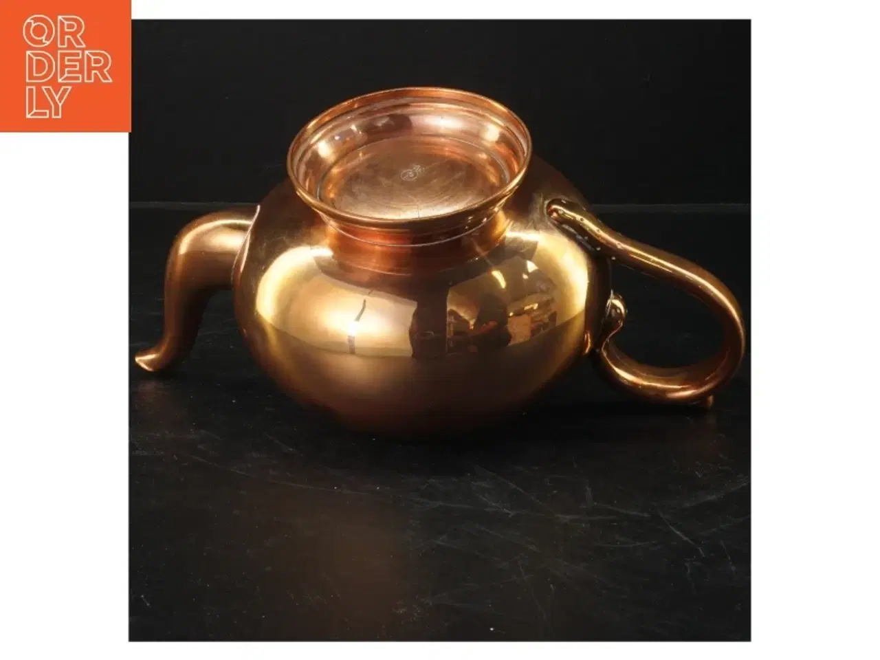 Billede 2 - Kobber tekande (str. 25x14 cm)