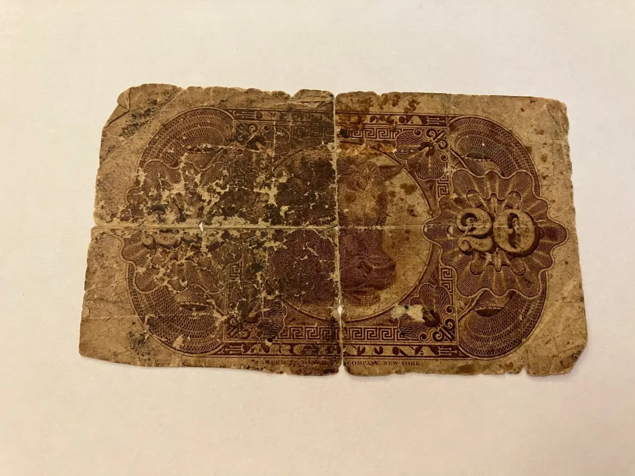 Billede 2 - 20 Centavos Argentina 1884 - Meget dårlig stand