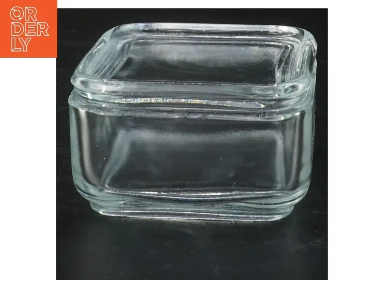 Billede 2 - Glas kvadratisk skål (str. 9x9x5 cm)