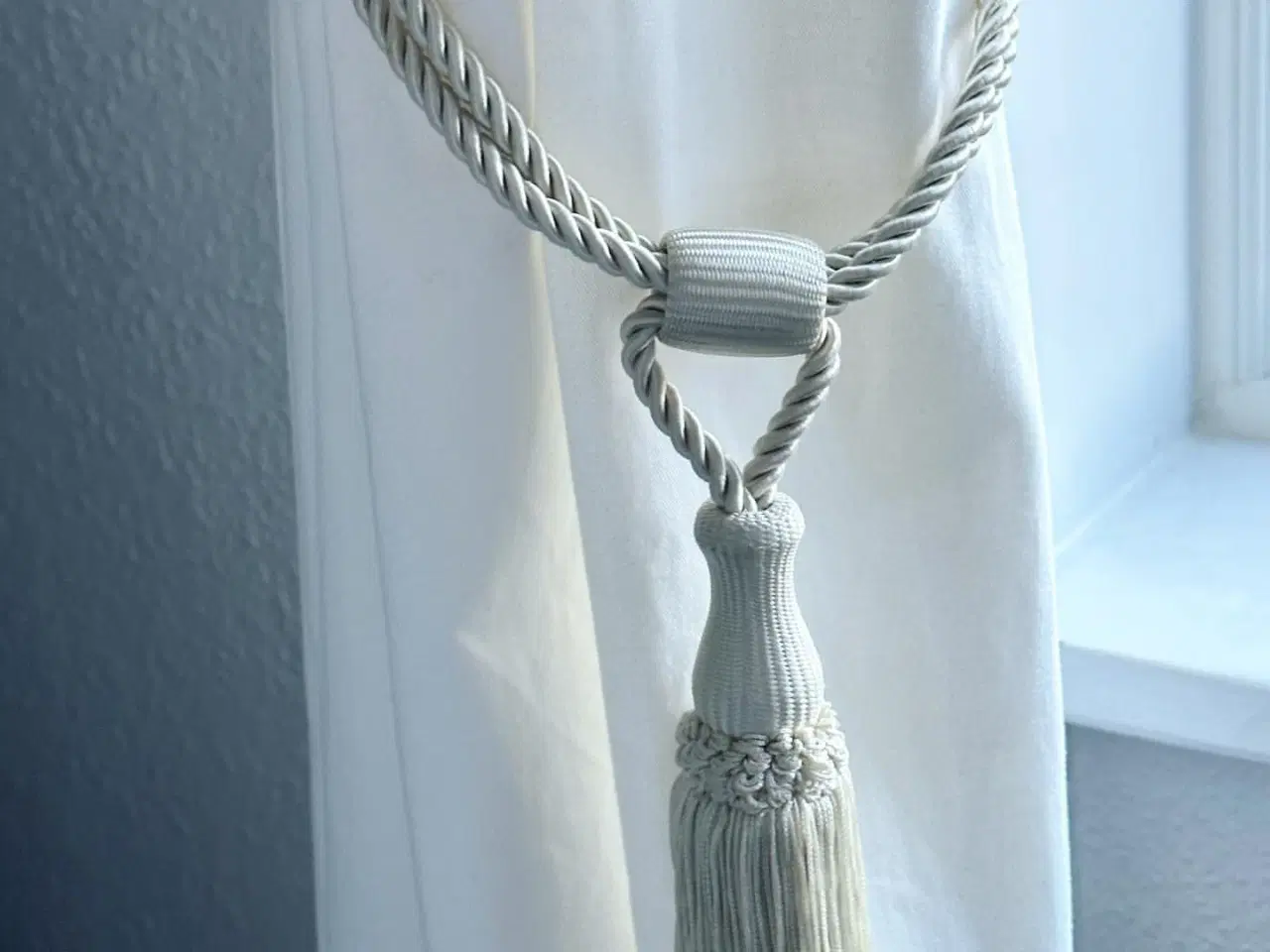 Billede 3 - Gardintassel, råhvid