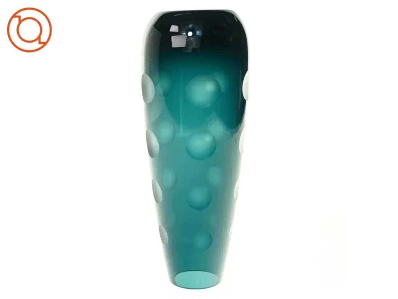 Billede 2 - Facet slebet Glas Vase (str. 25 x 9 cm)