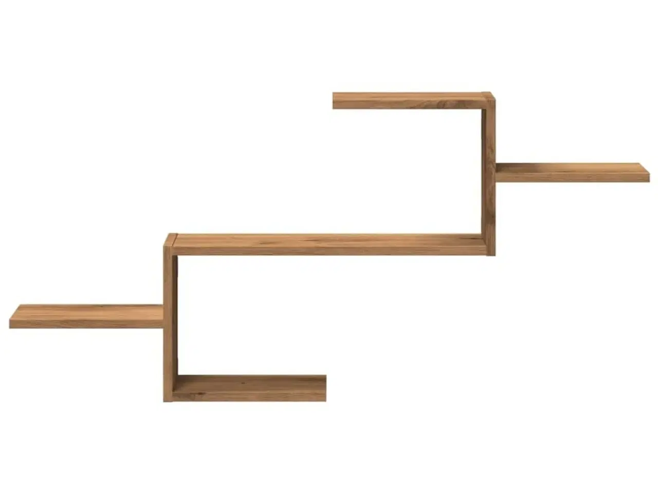 Billede 4 - Væghængt 104x15x49 cm konstrueret træ egetræsfarve