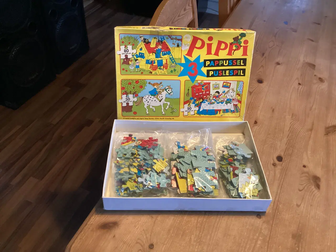 Billede 4 - Pippi Langstrømpe Spil, Bøger, Bamser, Sengetøj.
