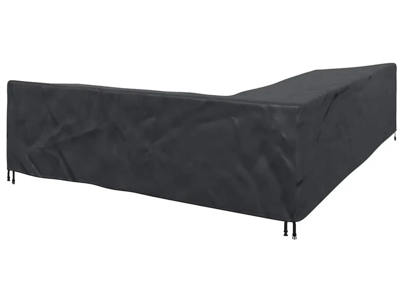 Billede 6 - Overtræk til havemøbler Sort 330 x 255 x 80 cm 420D Oxford Stof