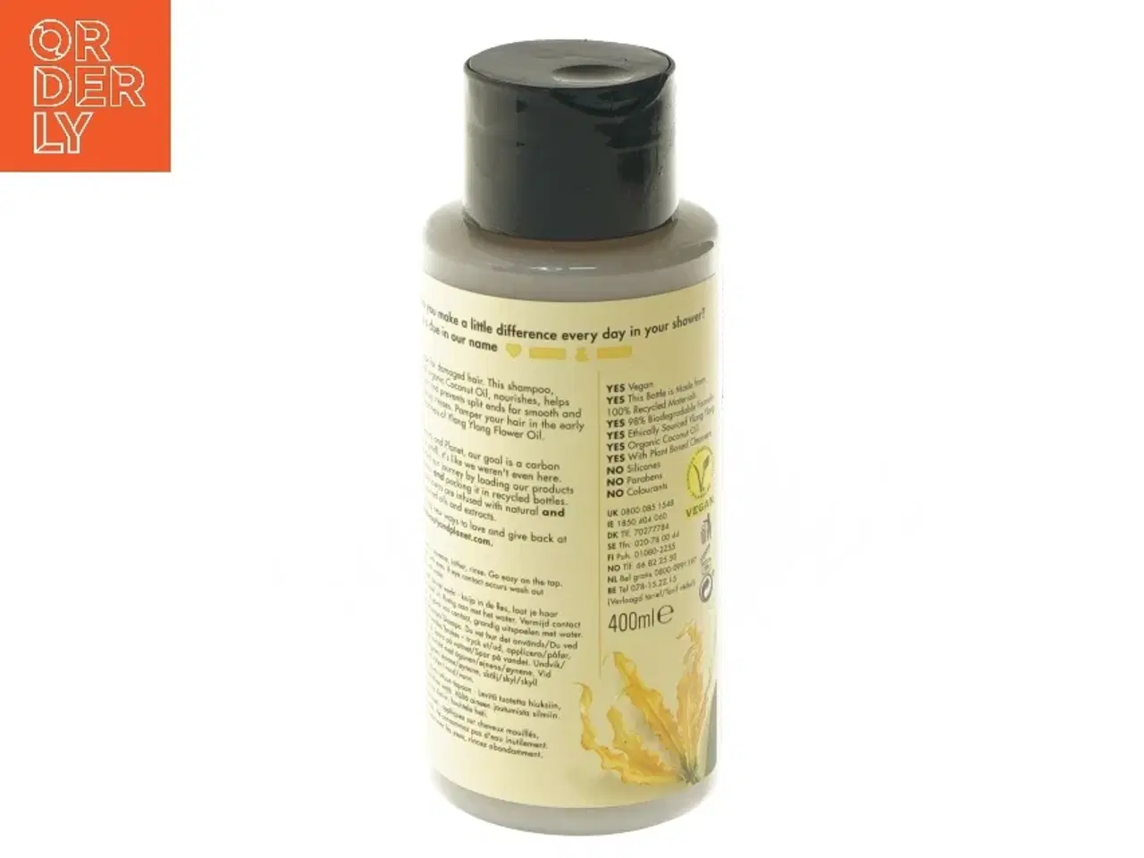 Billede 2 - Shampoo med kokosolie og ylang ylang fra Love Beauty and Planet (str. 16,5 cm)