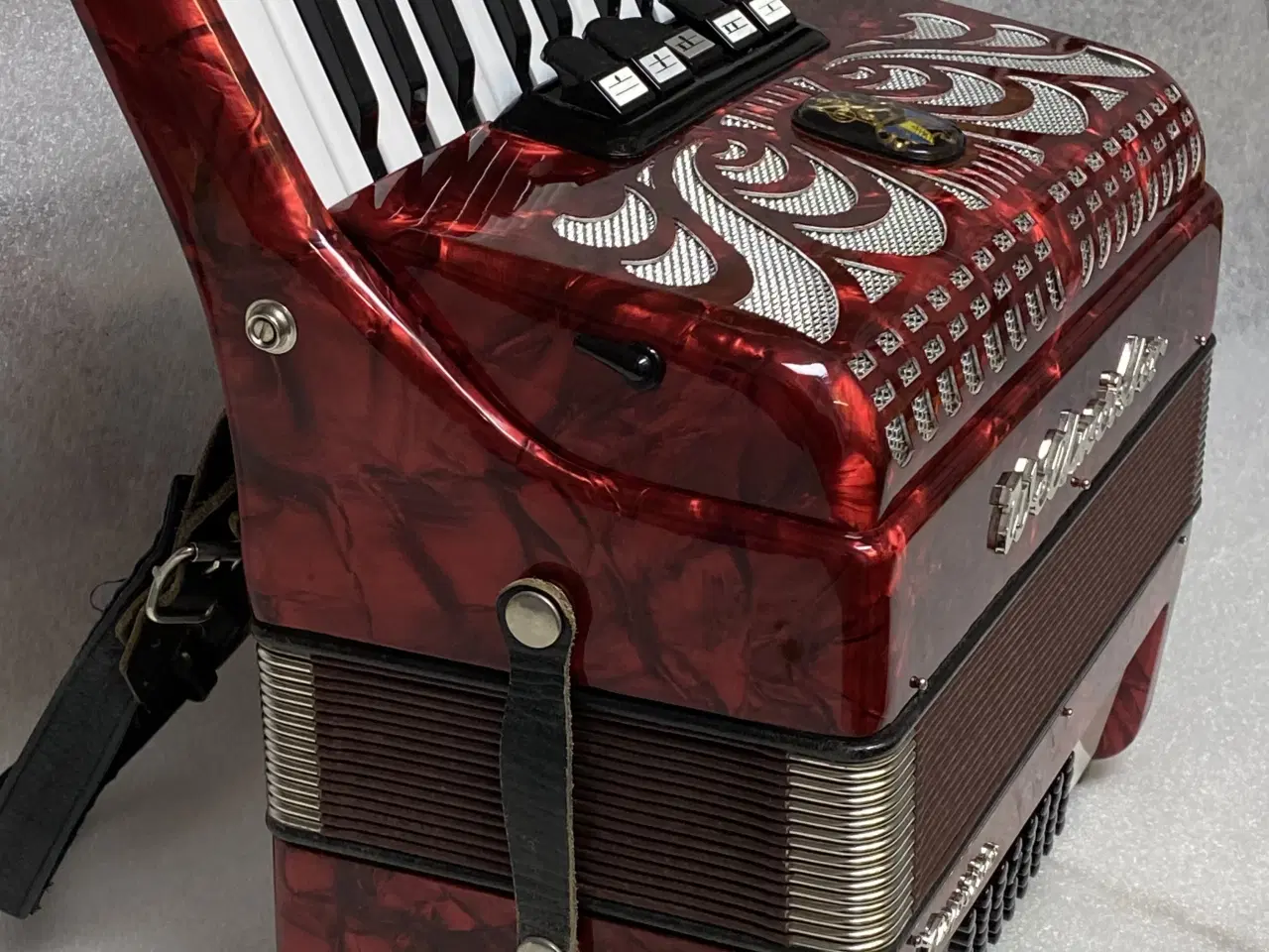 Billede 2 - Weltmeister Caprice tangent-harmonika – vinrød – 5