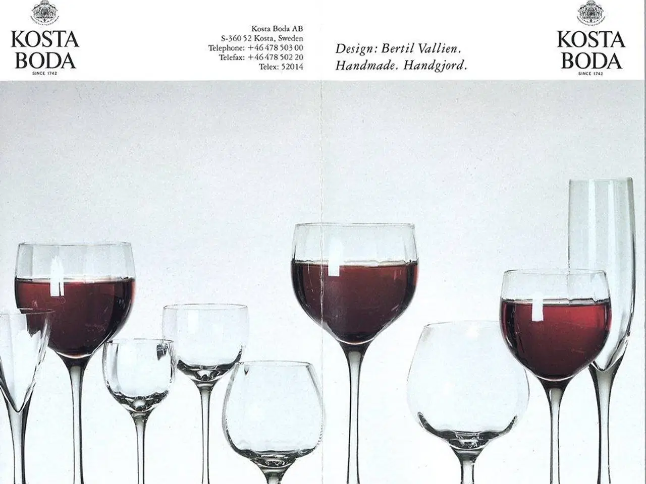 Billede 6 - NYE håndlavede design drikkeglas fra Kosta Boda