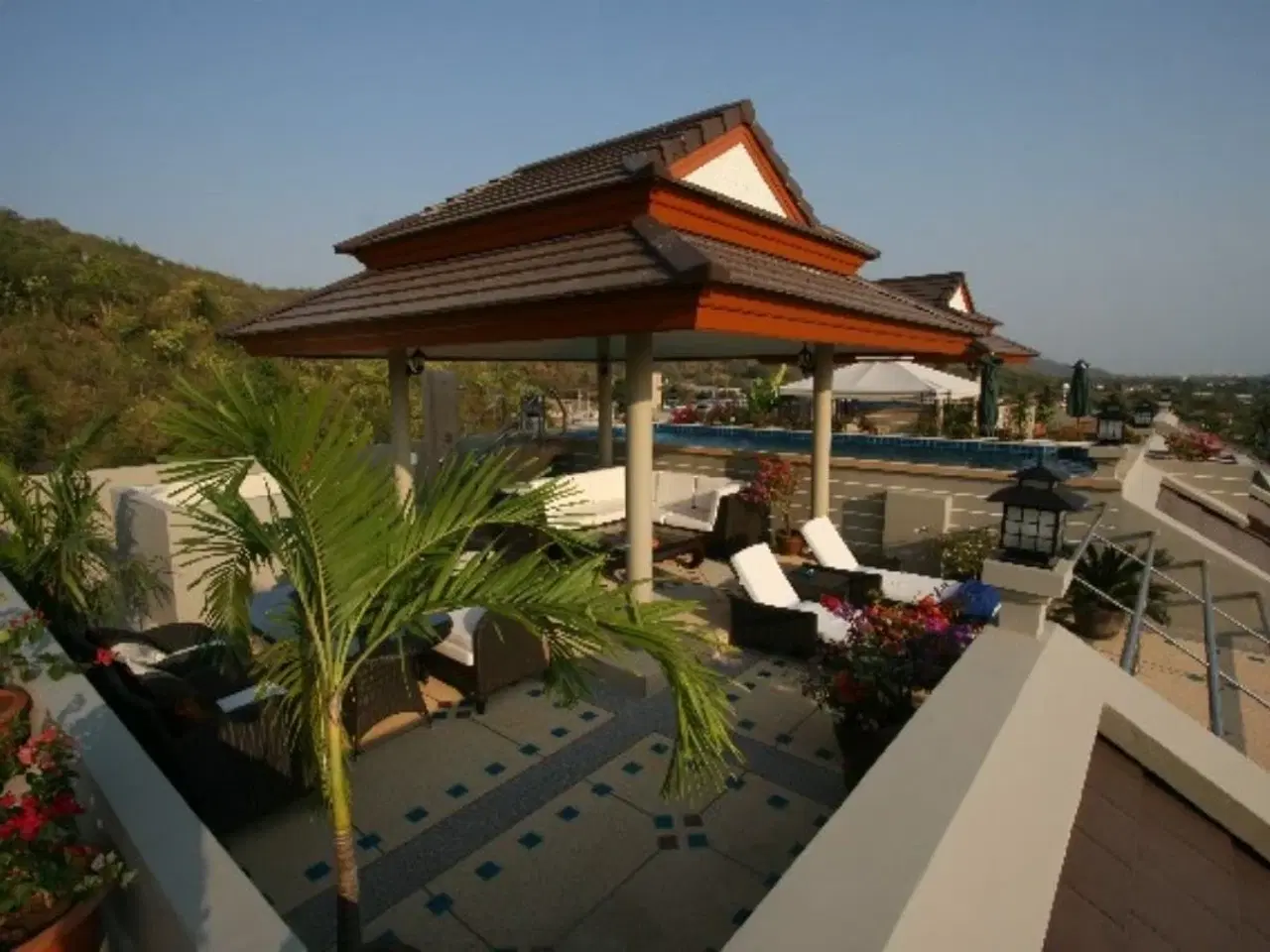 Billede 1 - Lej bolig i Hua Hin Thailand, Penthouse-lejlighed med stor tagterrasse med egen swimmingpool og stor