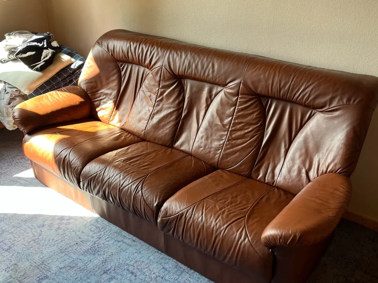 Billede 2 - lædersofa