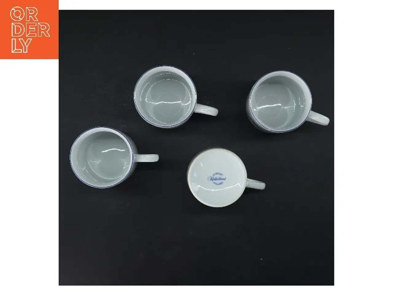 Billede 3 - Sæt med 4 kaffekrus fra Ancher Iversen (str. 4 stk Ø 7,5 cm længde 10 cm)