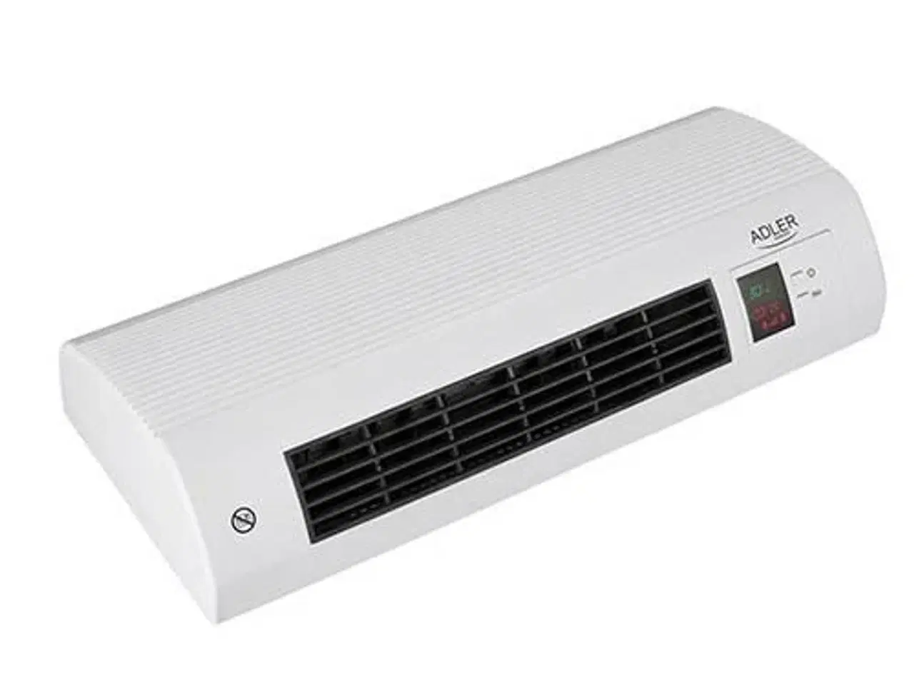 Billede 1 - Væghængt varmeblæser – Adler AD 7714, 2.200 W, hvid/sort