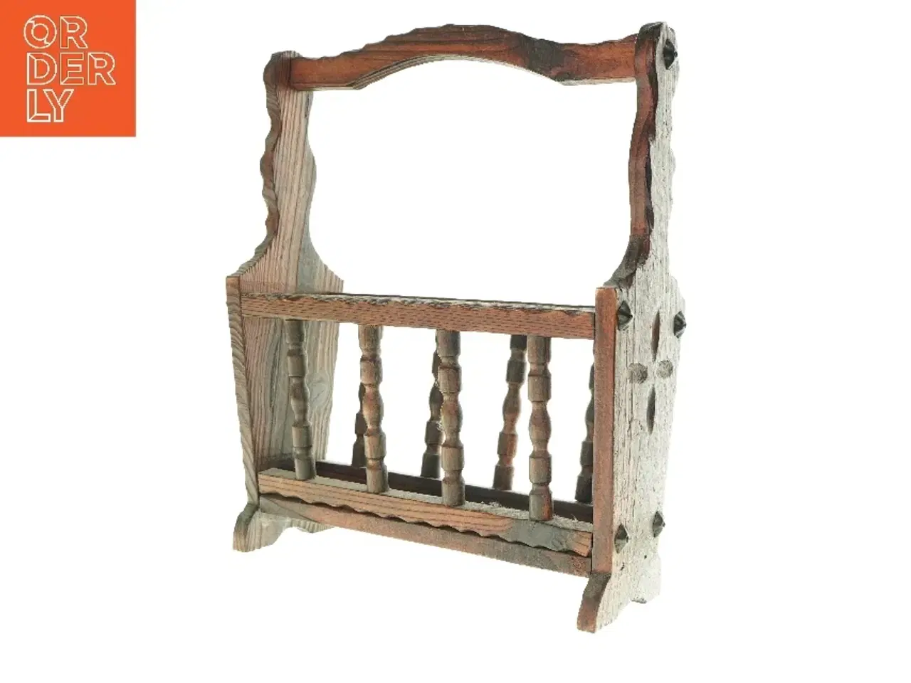 Billede 1 - Træstativ til aviser og blade fra Ukendt (str. LBH: 40x15x50)