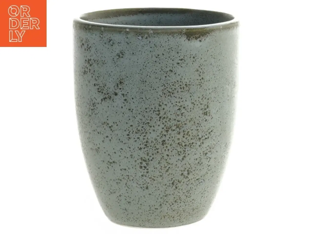 Billede 1 - Bitz keramik thekop / tandkrus, fra Bitz (str. Ø 8,5 cm længde 10,5 cm)