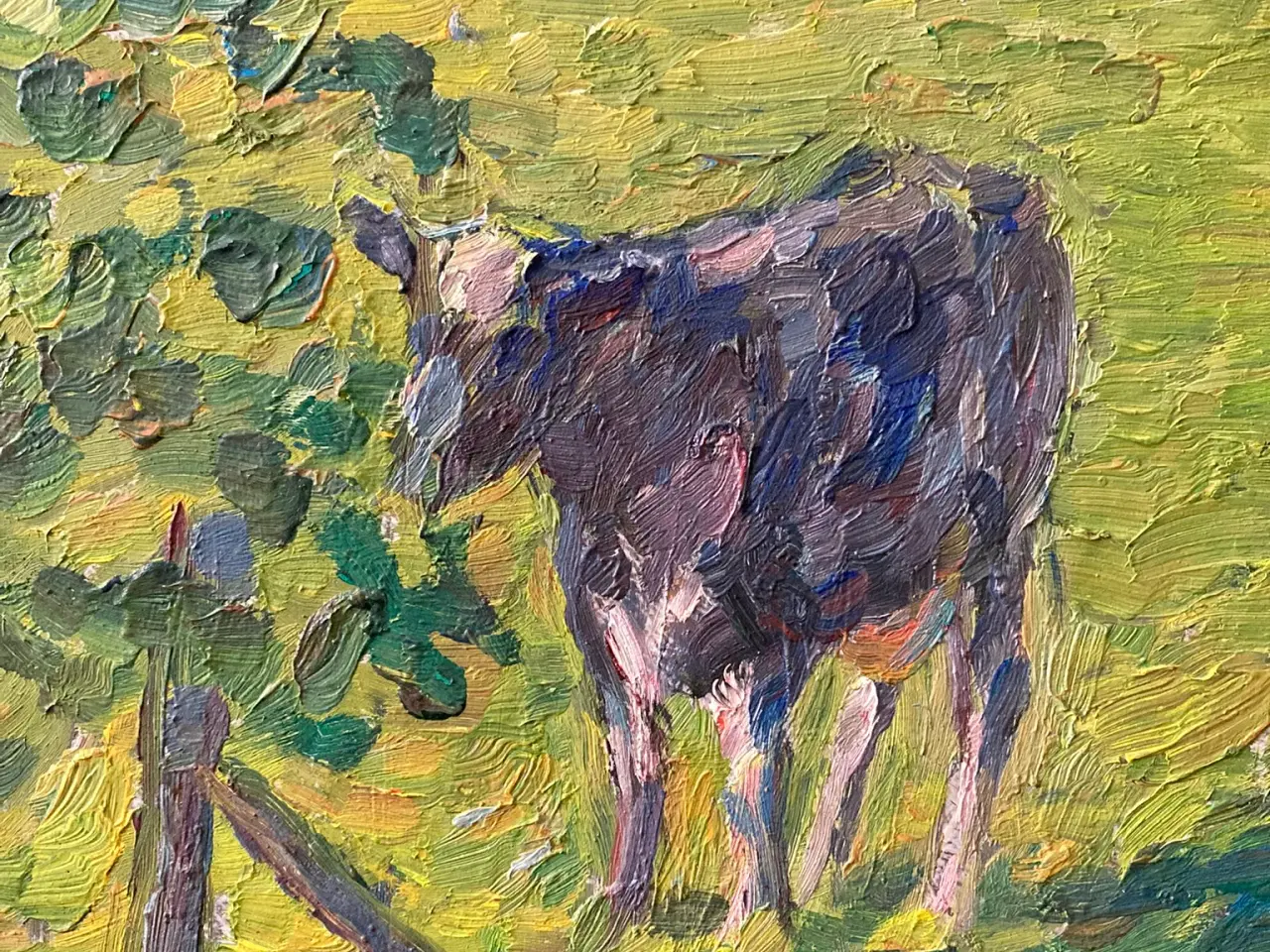 Billede 2 - Lasse Winslev 73x112 m. ramme. Lærred 60x 100