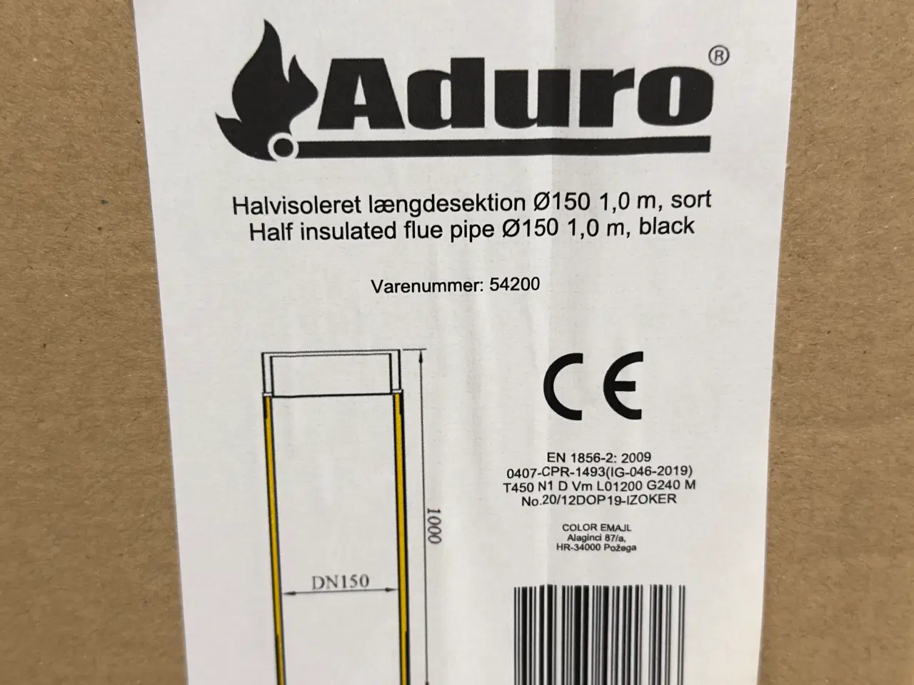 Billede 1 - Aduro halvisoleret længdesektion