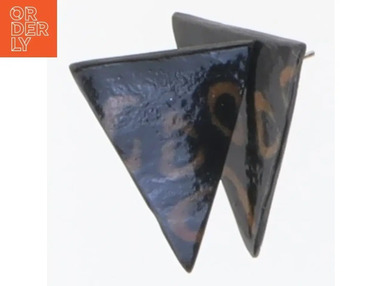 Billede 1 - Trekanthængsler øreringe (str. 2,7 x 2 cm)