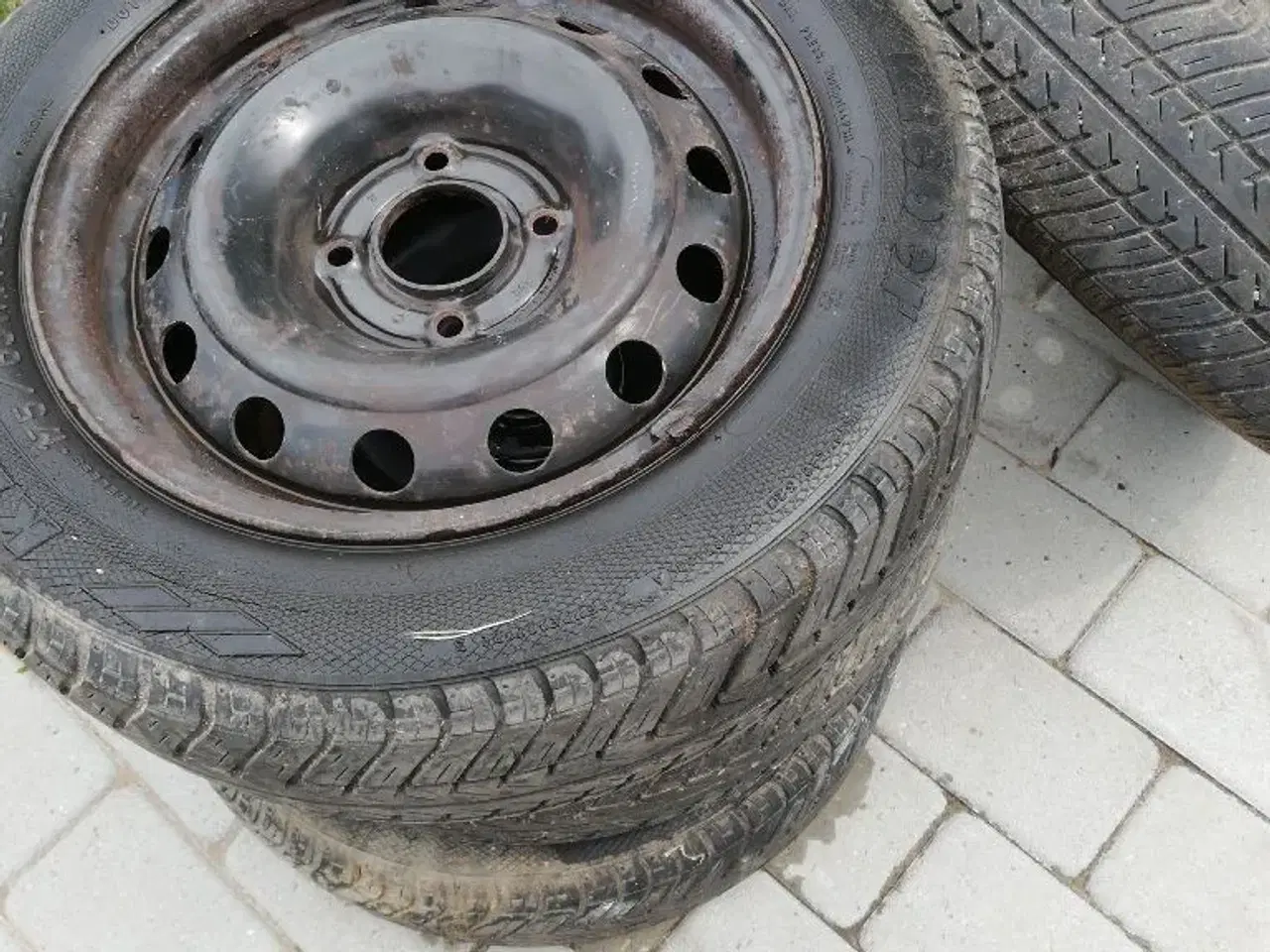 Billede 1 - 4 stålfælge m dæk