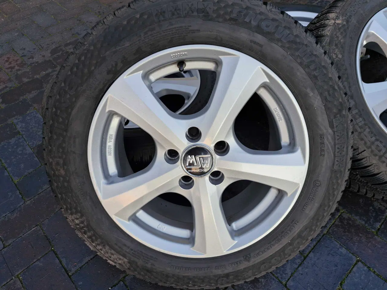 Billede 2 - 16" MSW 5x108 alufælge 