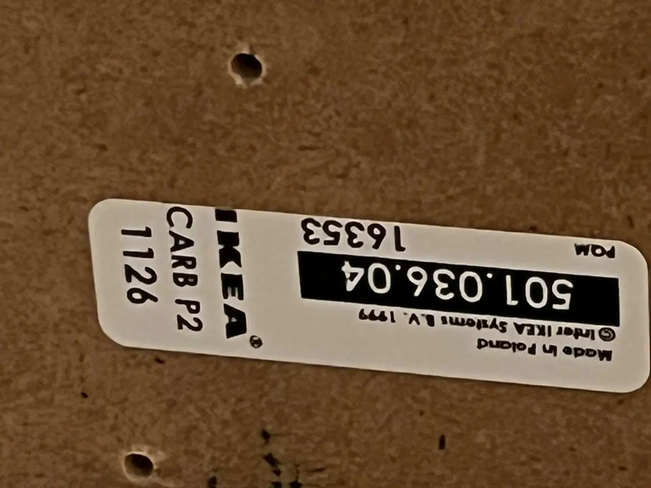 Billede 1 - Bordplade oprindelig fra IKEA kan afhentes 