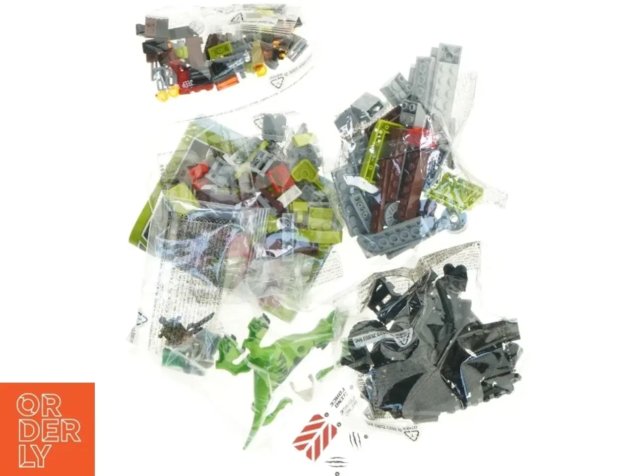 Billede 5 - Grøn plastikæg med byggesæt indeni fra Zuru (str. 23 cm)