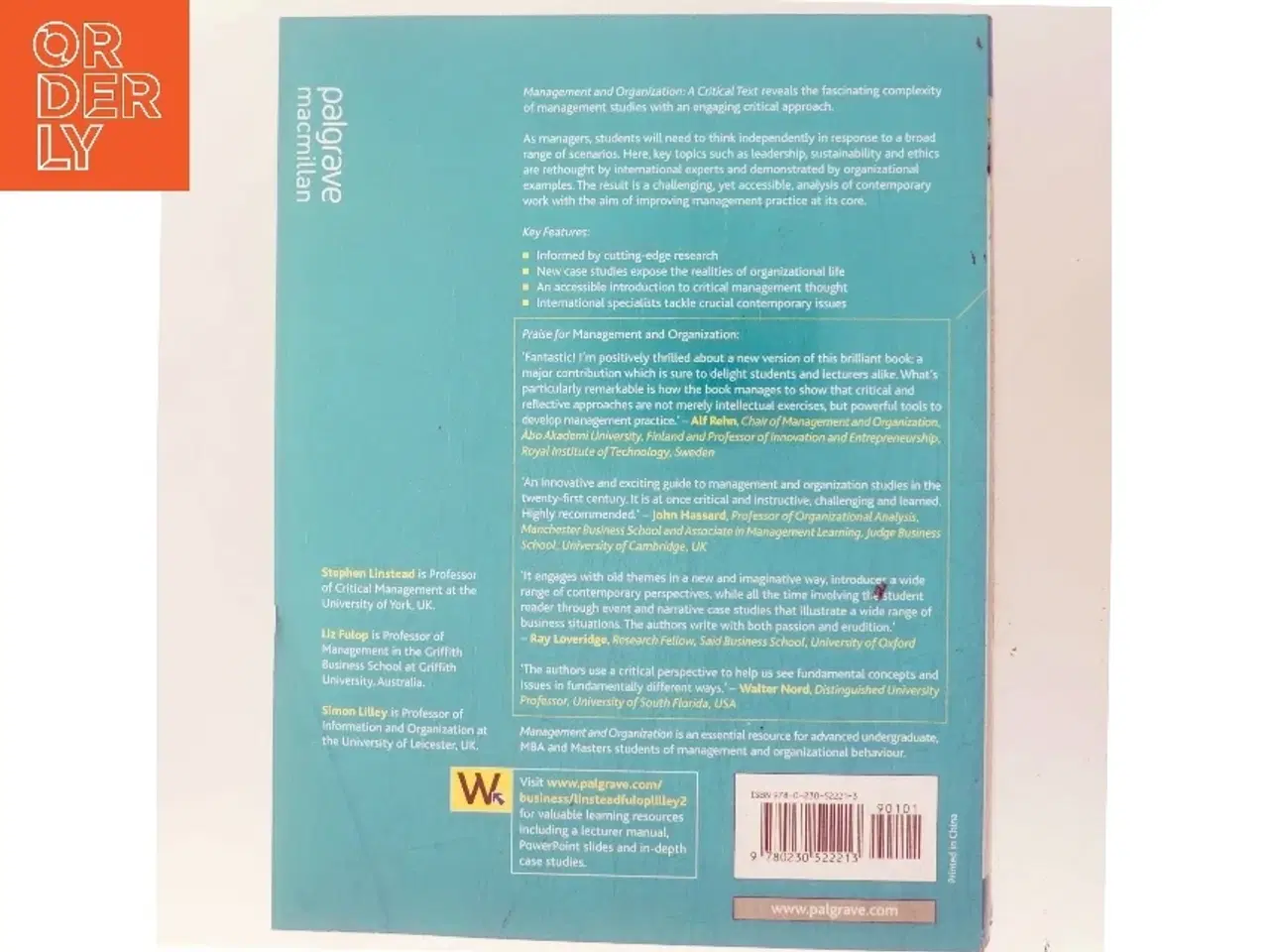 Billede 3 - Management and organization : a critical text (Bog)