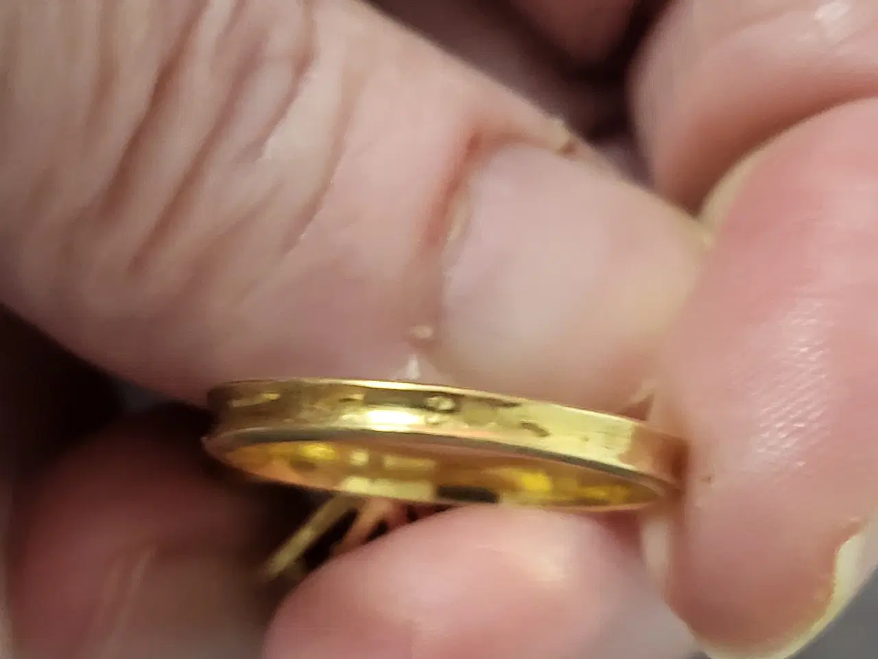 Billede 5 - Vintage guld ring med ægte perle og ægte zirkonia 