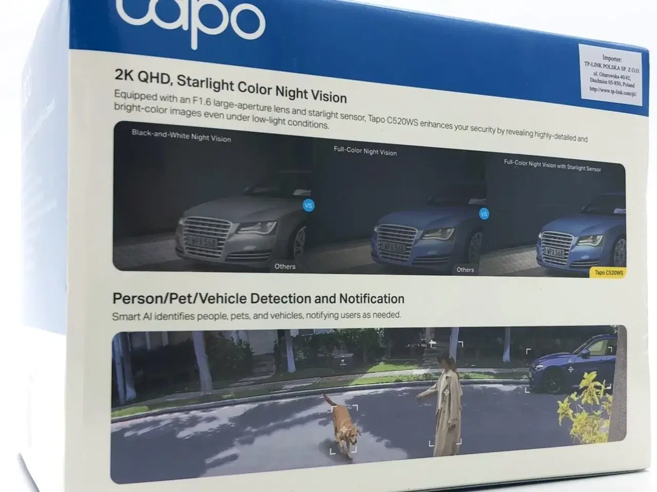 Billede 2 - Overvågningskamera udendørs TP-Link Tapo C520WS 2K QHD (2560 × 1440)