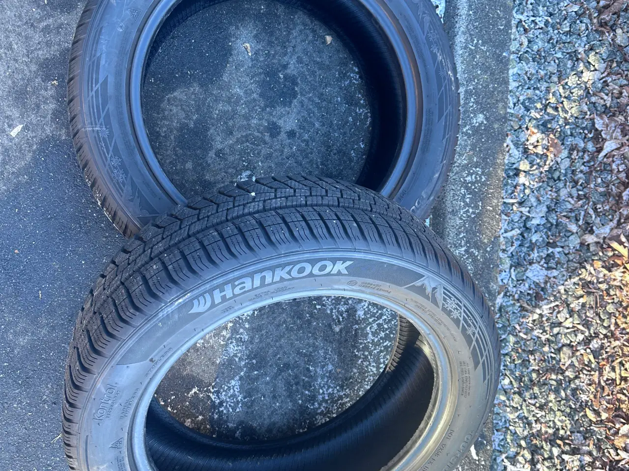 Billede 1 - 2 stk. Hankook vinterdæk 205/55 R17 – Kun brugt 1 