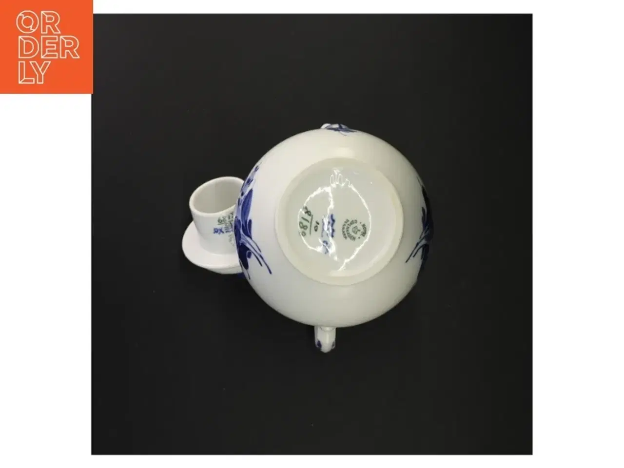 Billede 5 - Blå og hvid porcelænsteapot - blå blomst fra Royal Copenhagen (str. 24 x 15 cm)