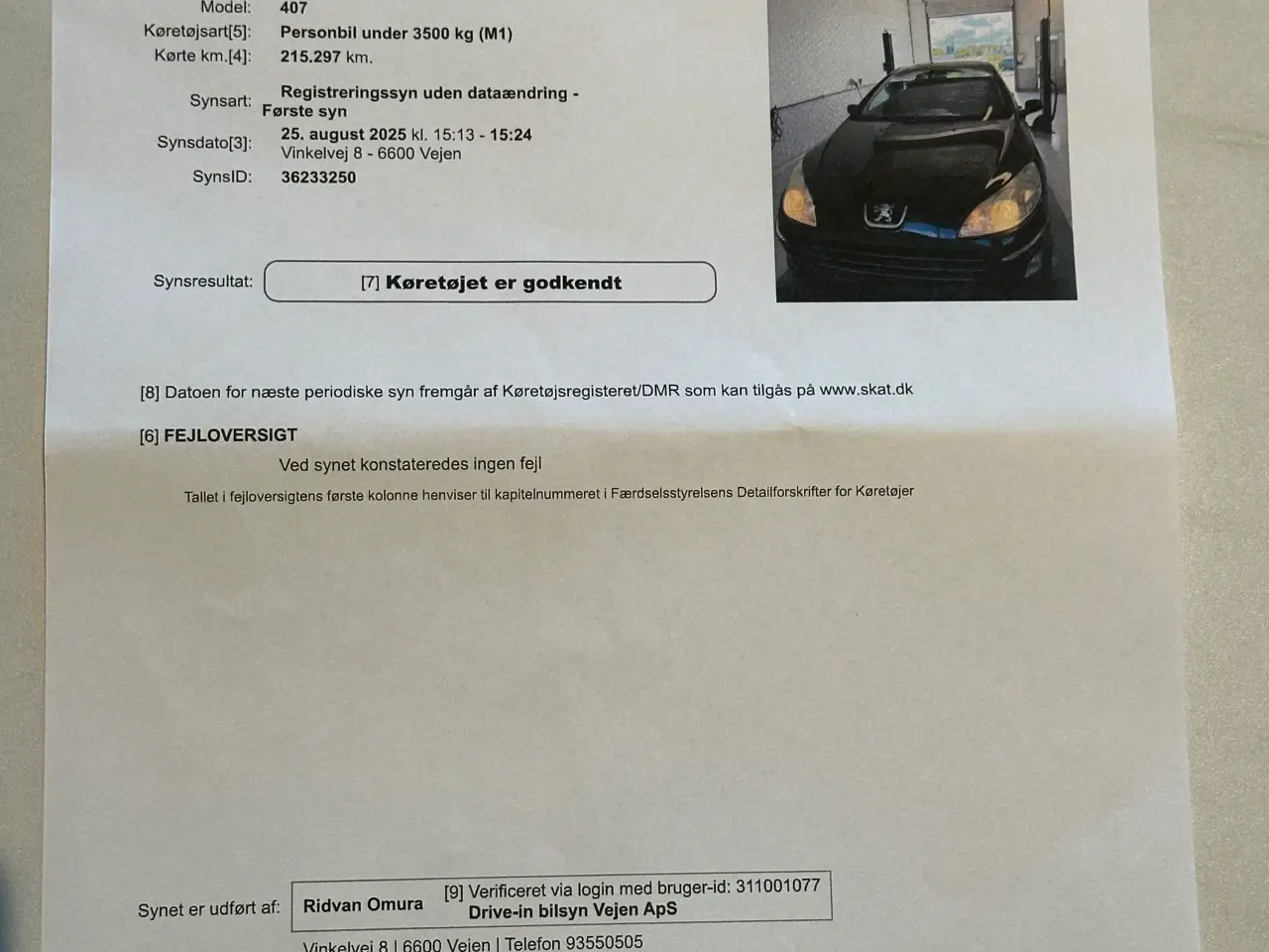 Billede 10 - Peugeot 407 2.0 HDI 136 2009 6 Gear