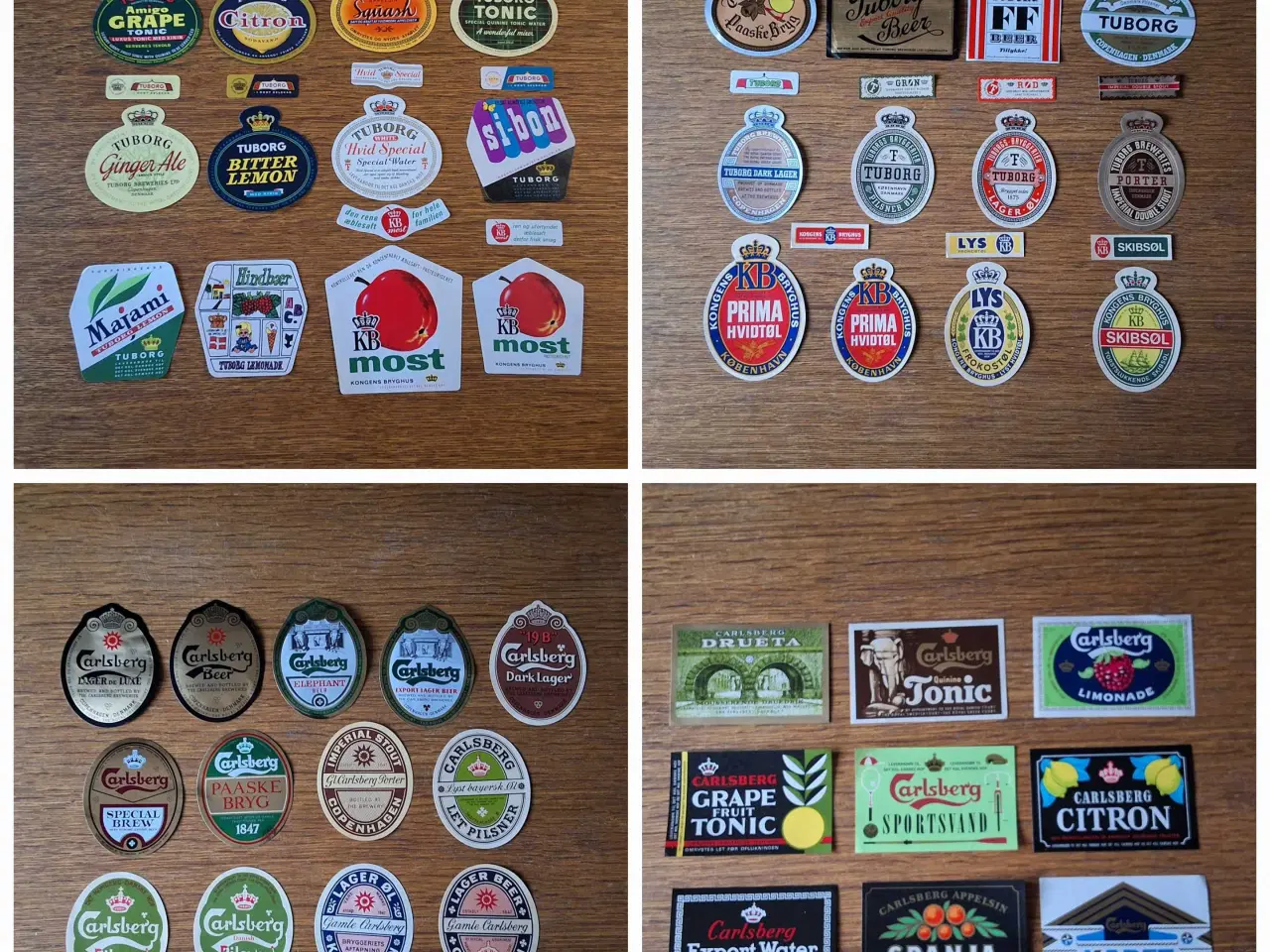 Billede 1 - 46 ETIKETTER FRA CARLSBERG OG TUBORG BRYGGERIER