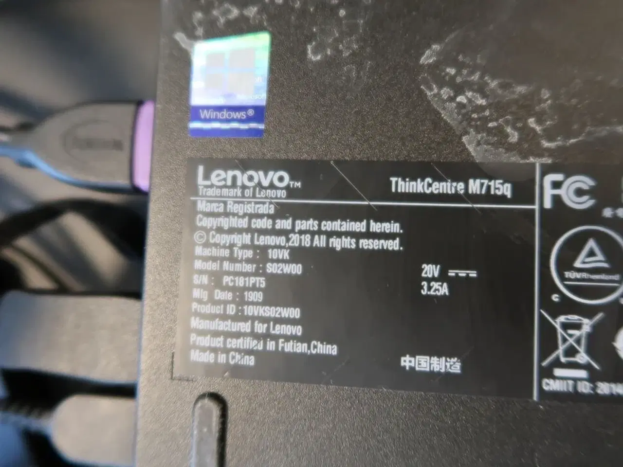 Billede 3 - Computer LENOVO ThinkCentre M715q