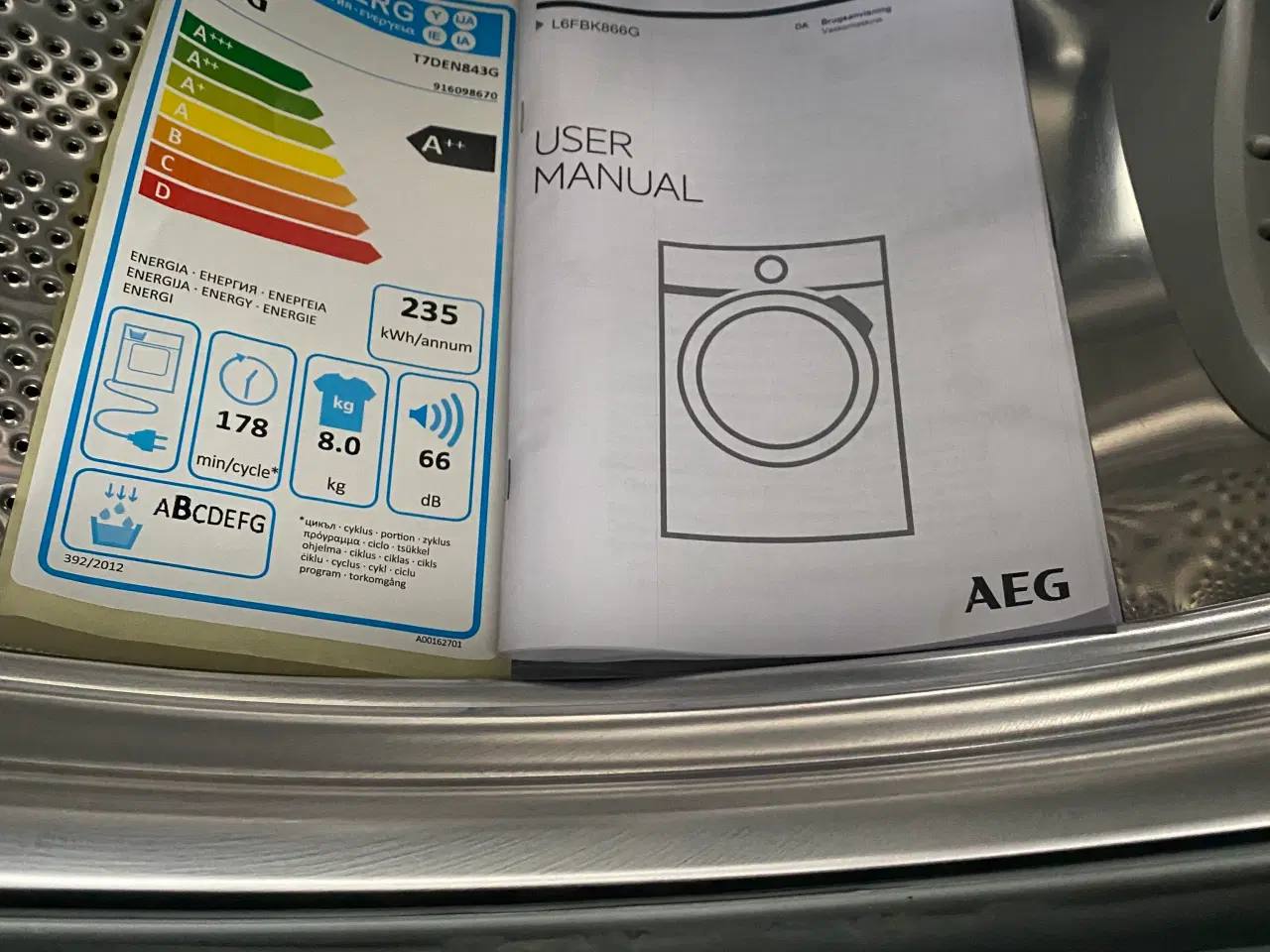 Billede 4 -  AEG 6000 Series ProSense Vaskemaskine
