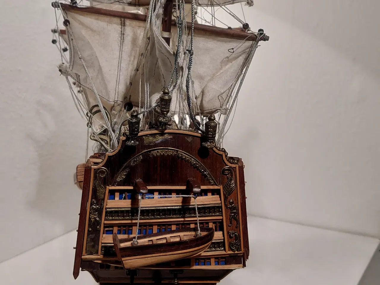 Billede 4 - Stort modelskib "Victory år 1805" L70cm, H65cm.