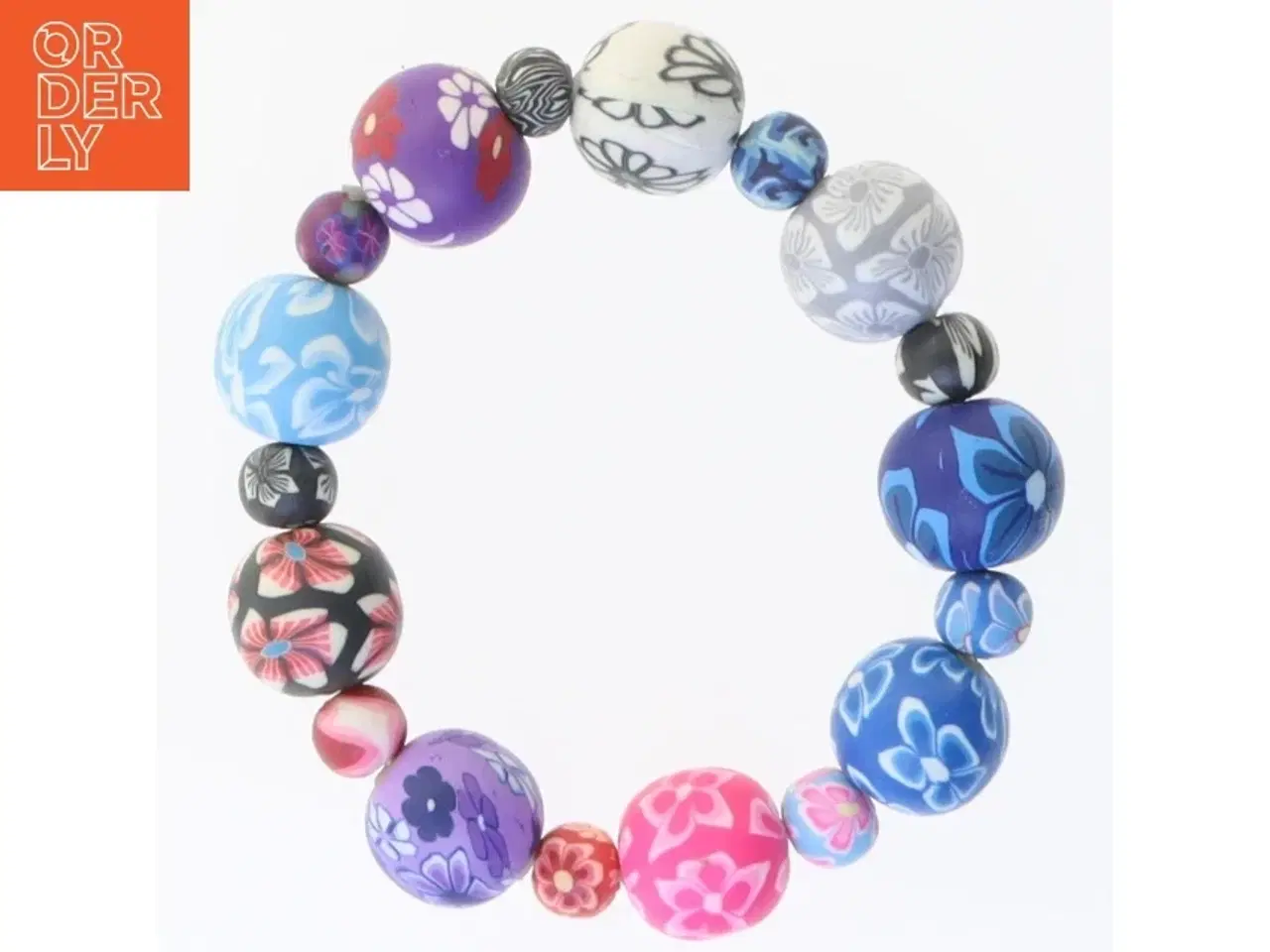 Billede 1 - Farverigt perlearmbånd (str. 14 cm)