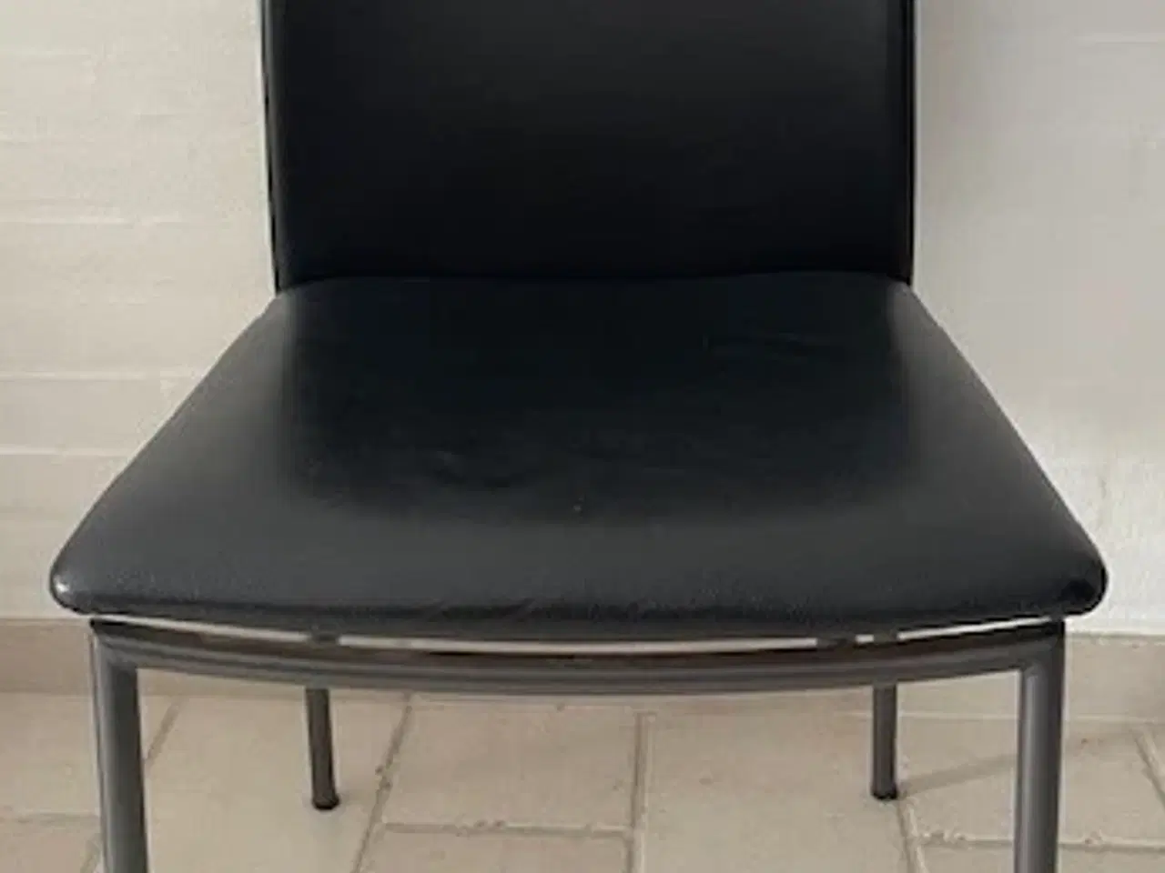 Billede 1 - Skovby spisebordsstole 4 stk. læder