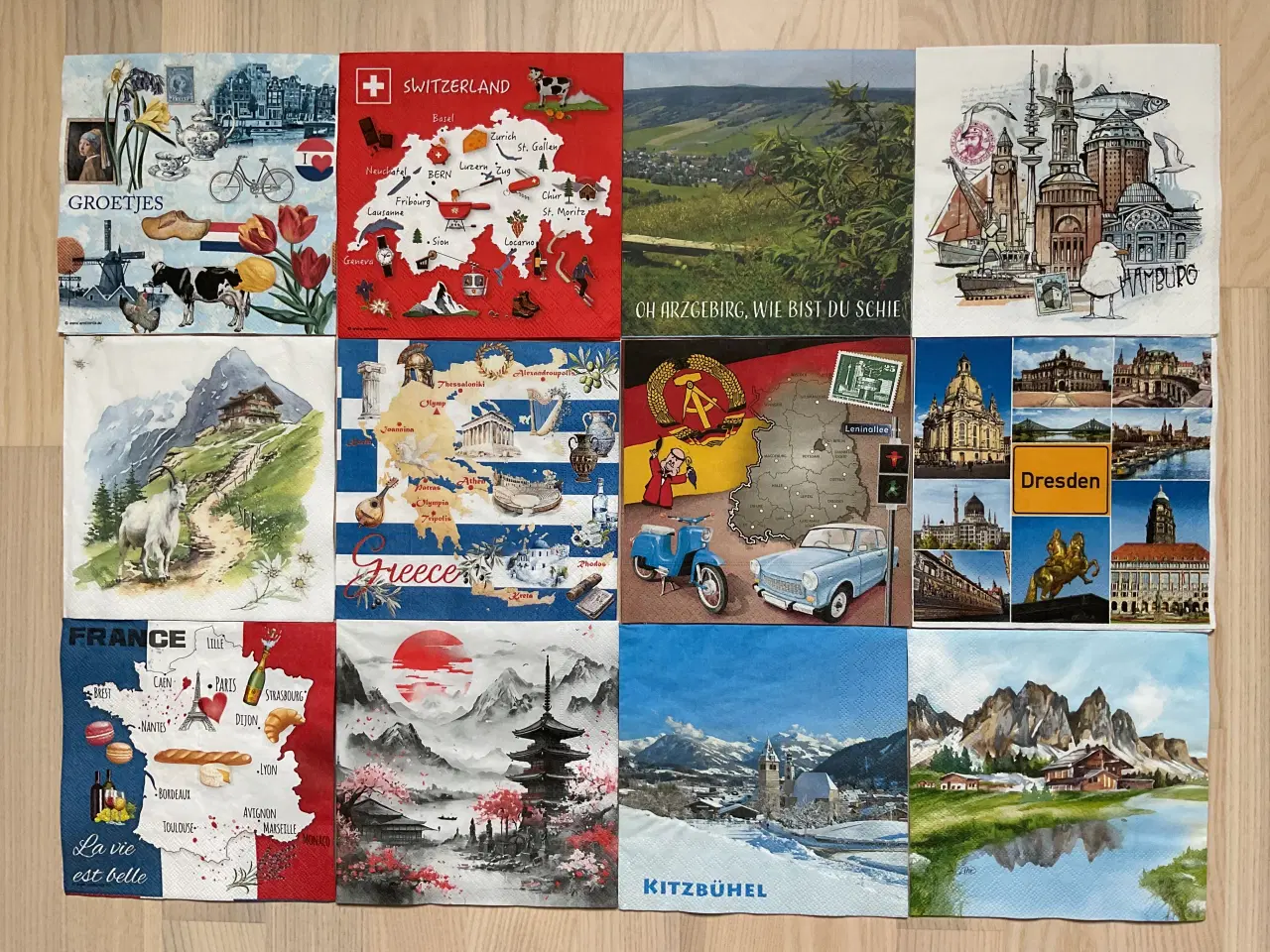 Billede 1 - Nye servietter fra forsk. lande