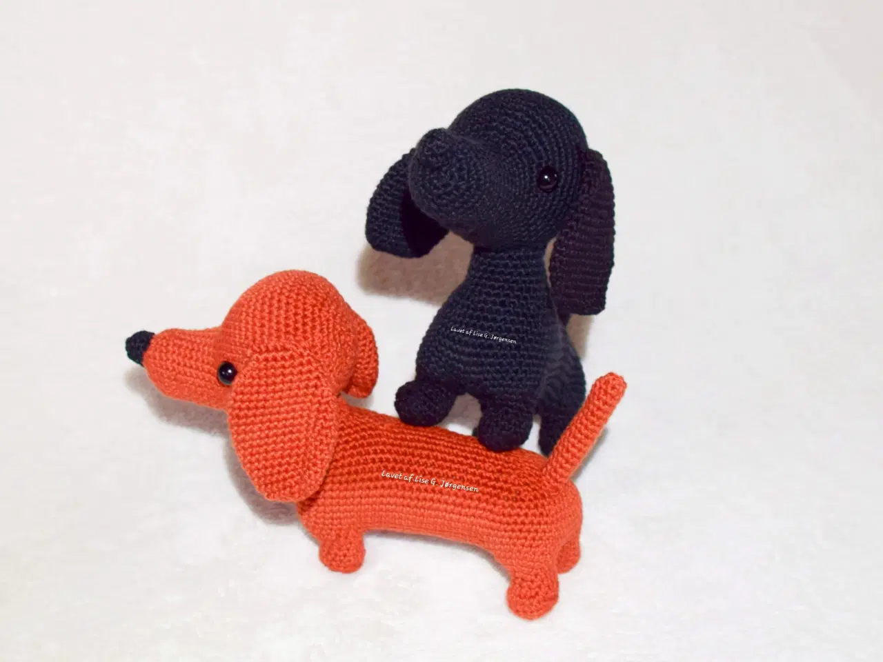 Billede 5 - Hæklede gravhunde, 20 cm