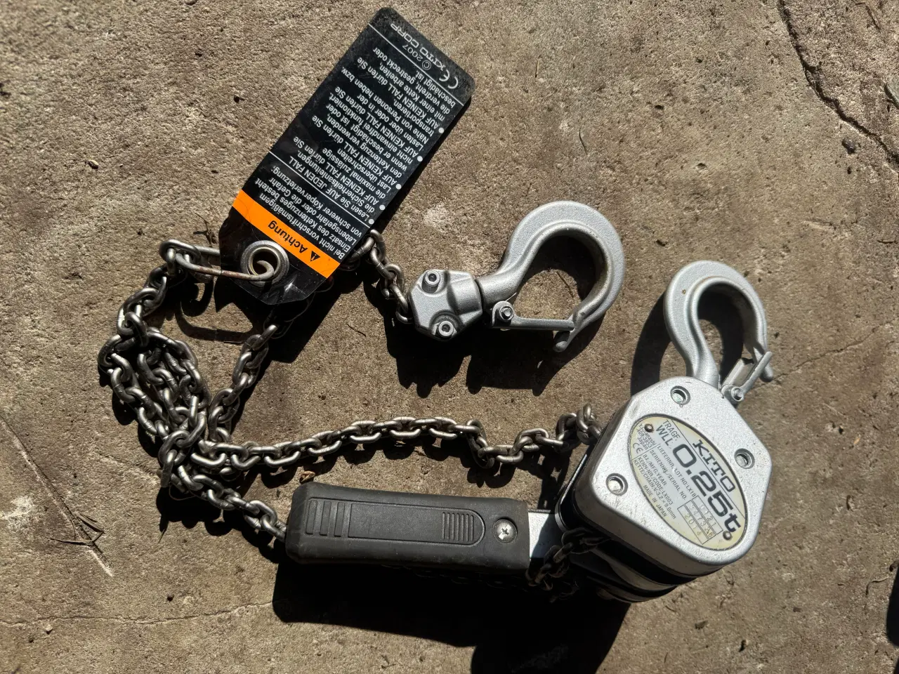 Billede 1 - Kito talje 0,25T