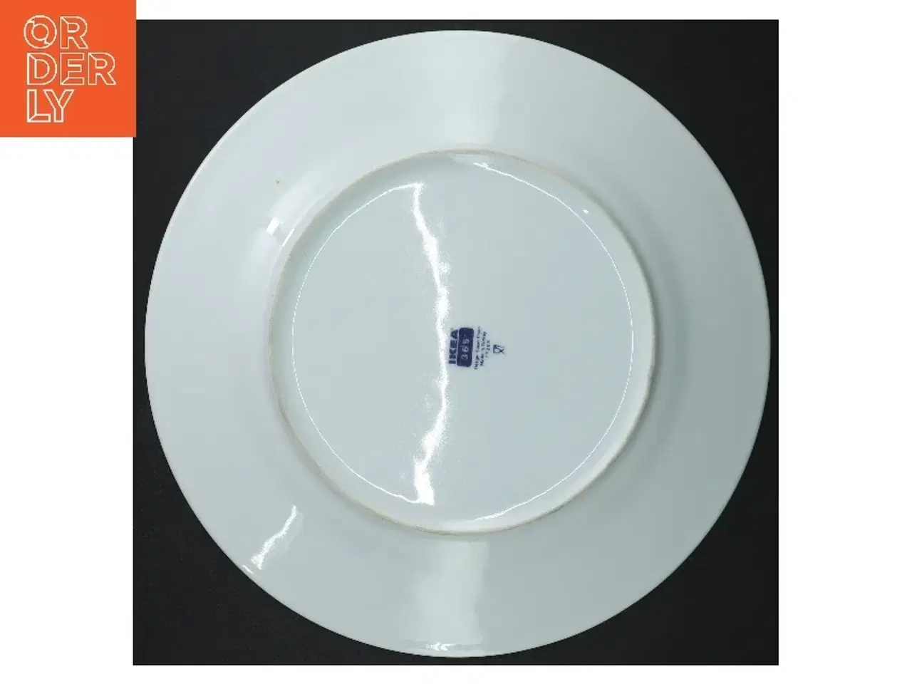 Billede 3 - Hvid middagstallerken fra IKEA (str. Ø. 27 cm)