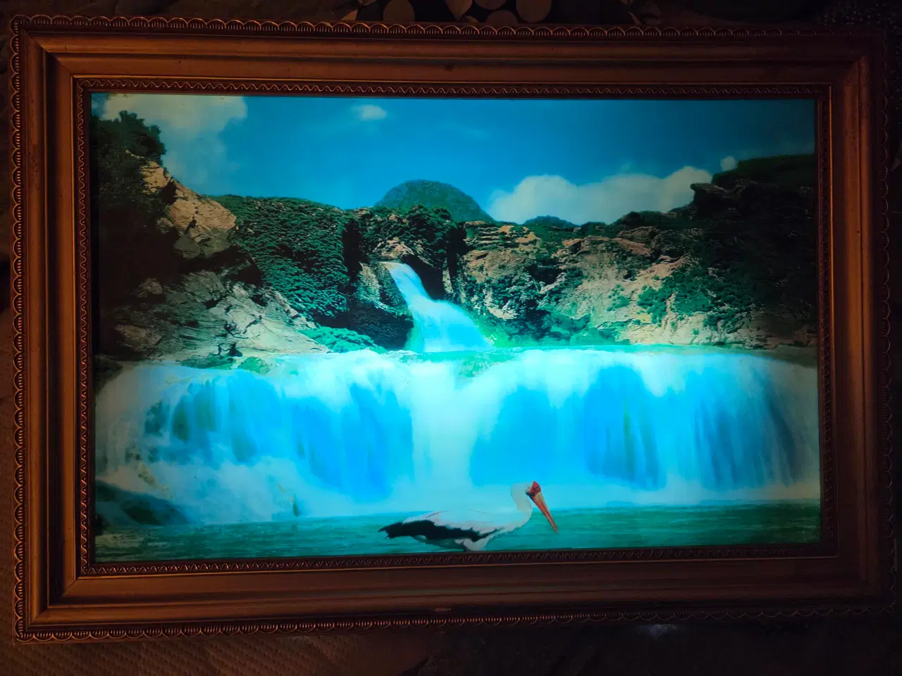 Billede 1 - Vintage lys ramme med fugle lyde og rislende vandf