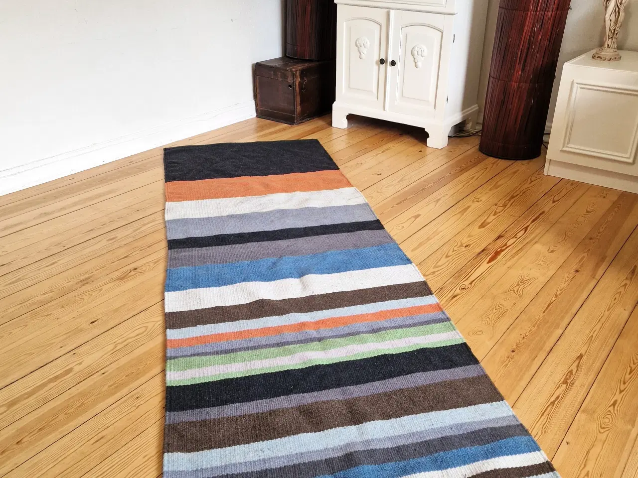 Billede 3 - Fladvævet løber i 100 % uld.